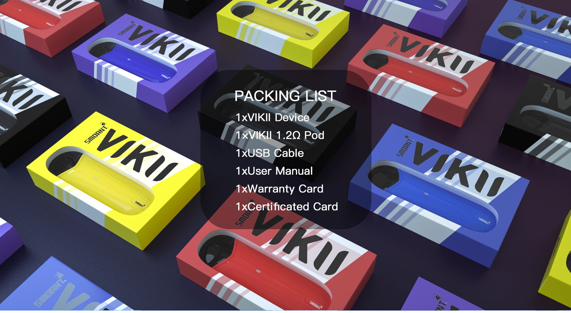 VIKII POD VAPE packlist