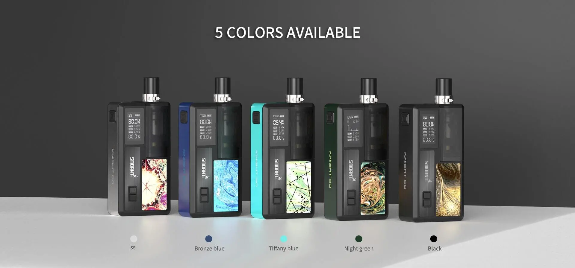 SMOANT The Best Vape Pod KNIGHT 80 5colores available